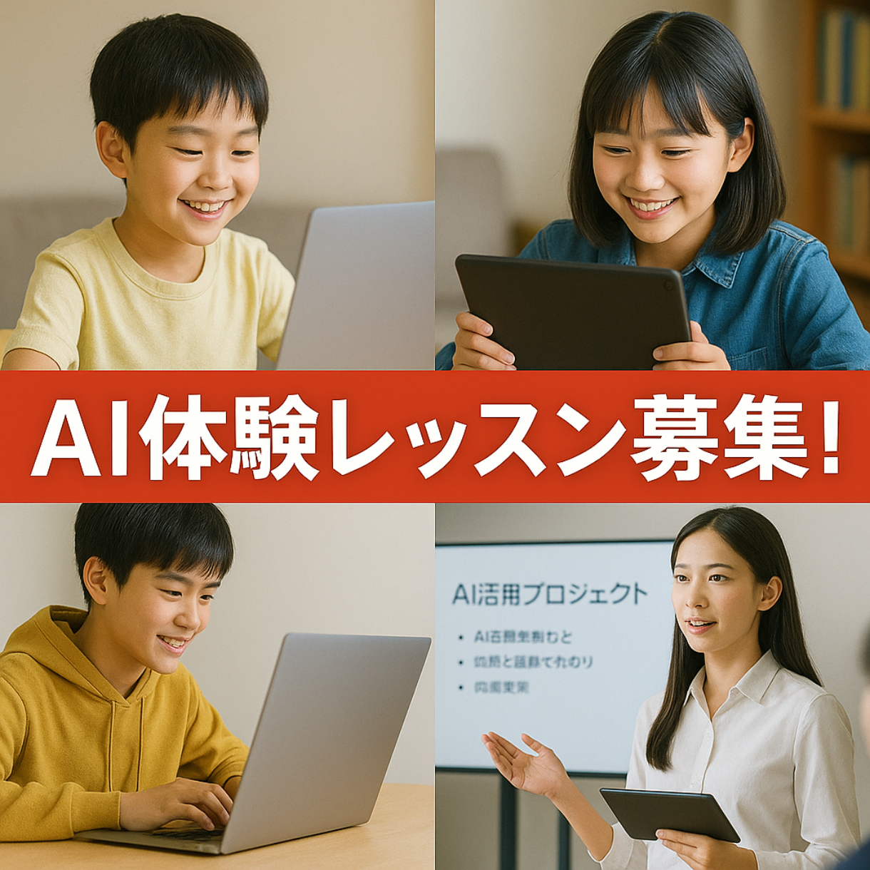お子さんの未来に“AI力”を──9月の体験レッスン！